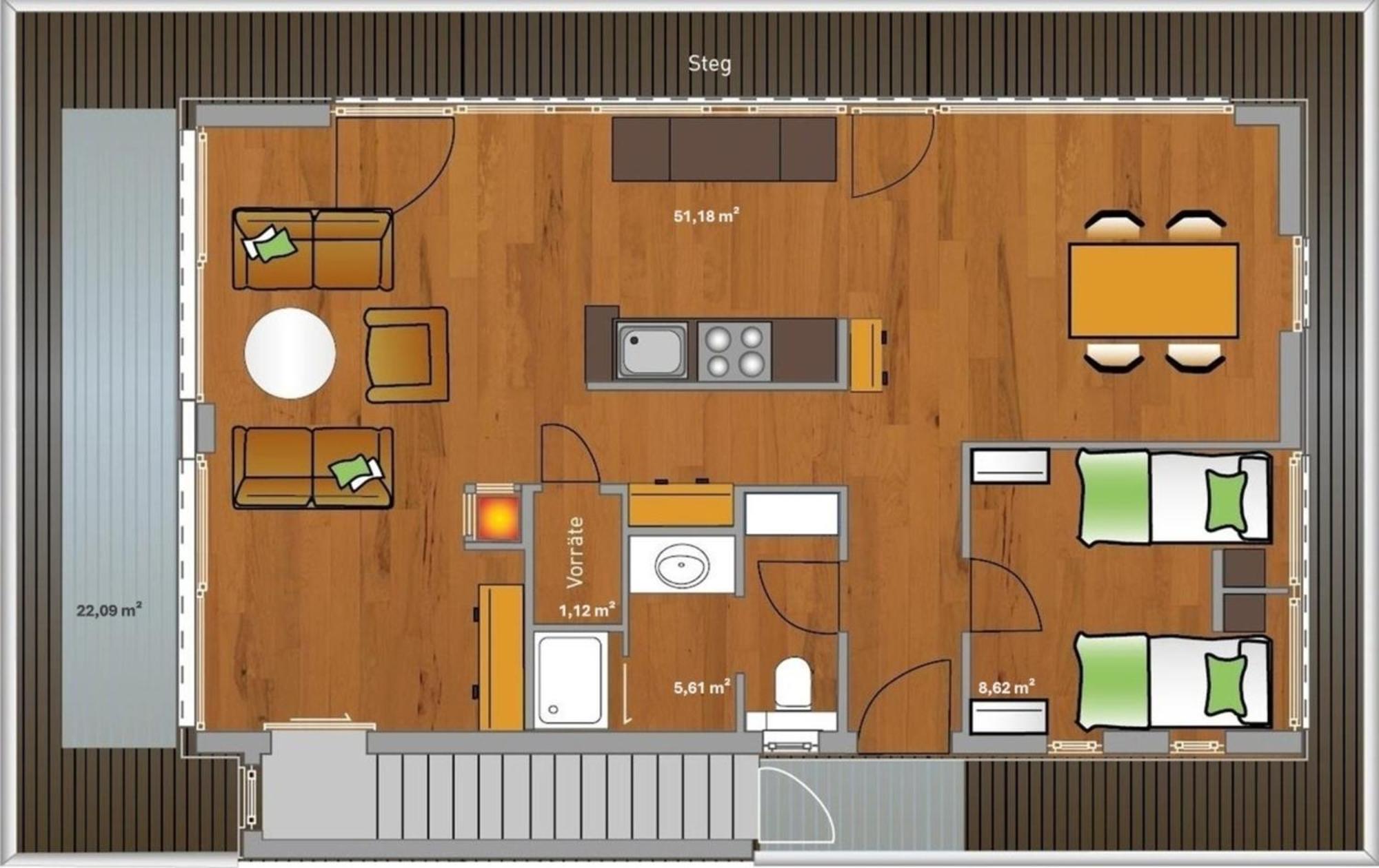 Kyst 5410 Floating Home 2 ノイシュタット・イン・ホルシュタイン エクステリア 写真